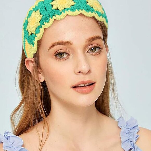 Hippie Hair Bandanas Cotton Headbands for Women Girls Adjustable Boho Floral - Picture 5 of 7